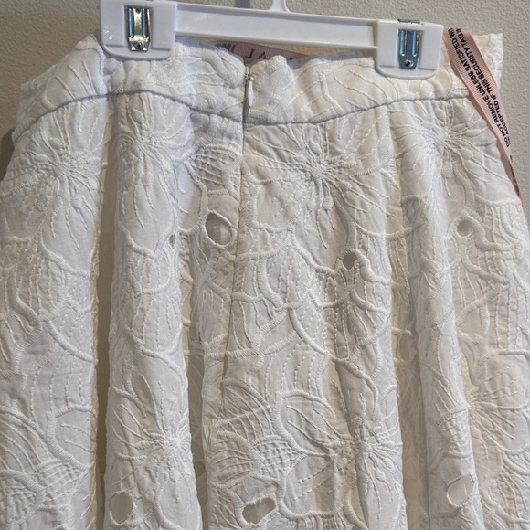 NWT Mac Duggal Ivory Embroidered Cutwork Full Midi Skirt XS Anthropologie‎ - Picture 11 of 13